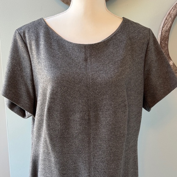 Escada Charcoal Gray Midi Dress size 46 (16 US) - Picture 4 of 14